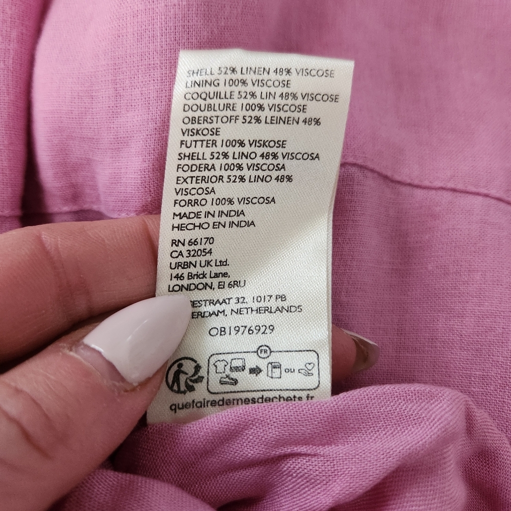 Free People Melted‎ Hearts Mini Dress Pink Women's Size Large - Picture 12 of 14